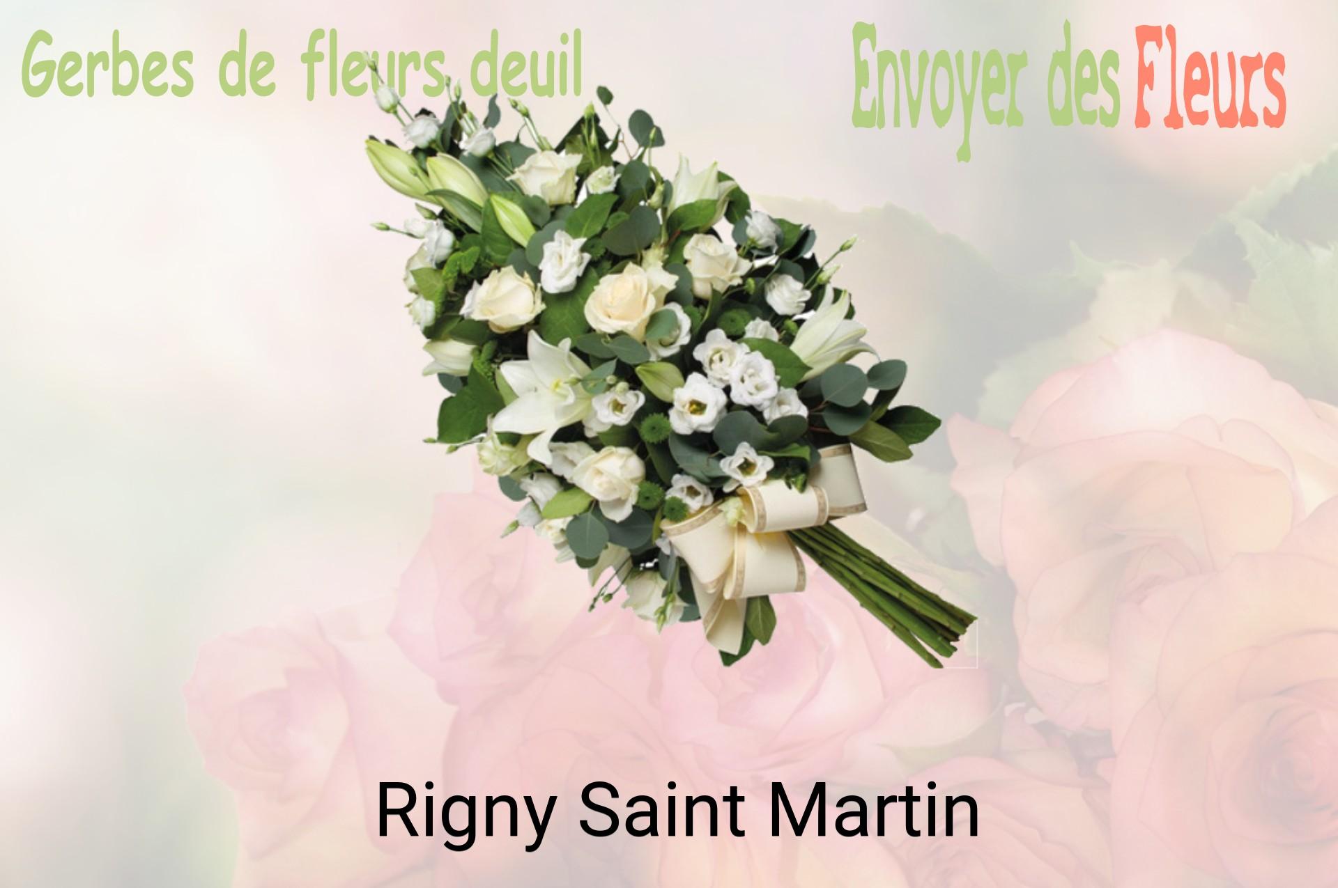 Gerbe de fleurs de deuil livrée à Rigny-Saint-Martin